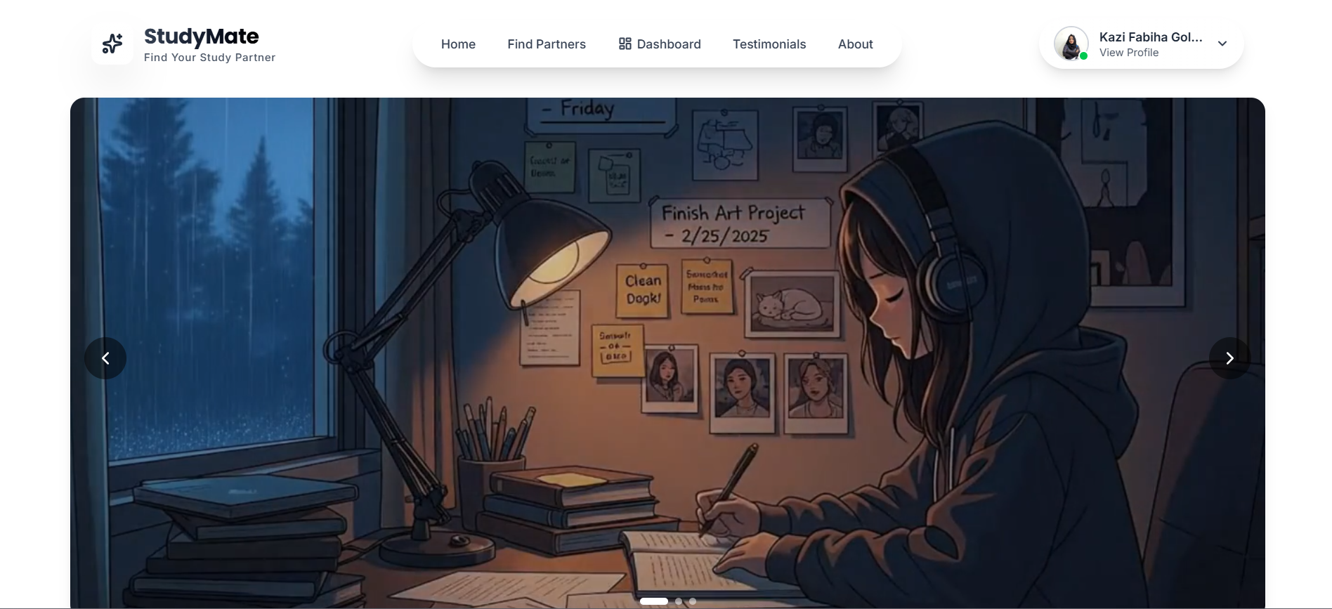 StudyMate interface